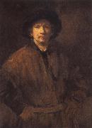 REMBRANDT Harmenszoon van Rijn The Large Self-Portrait Spain oil painting artist